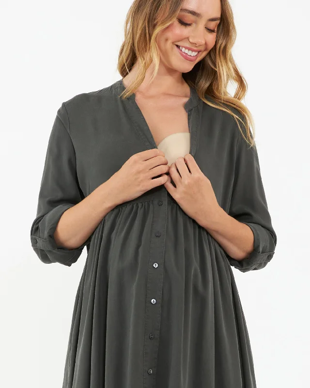 Demi Tencel Dress  Olive