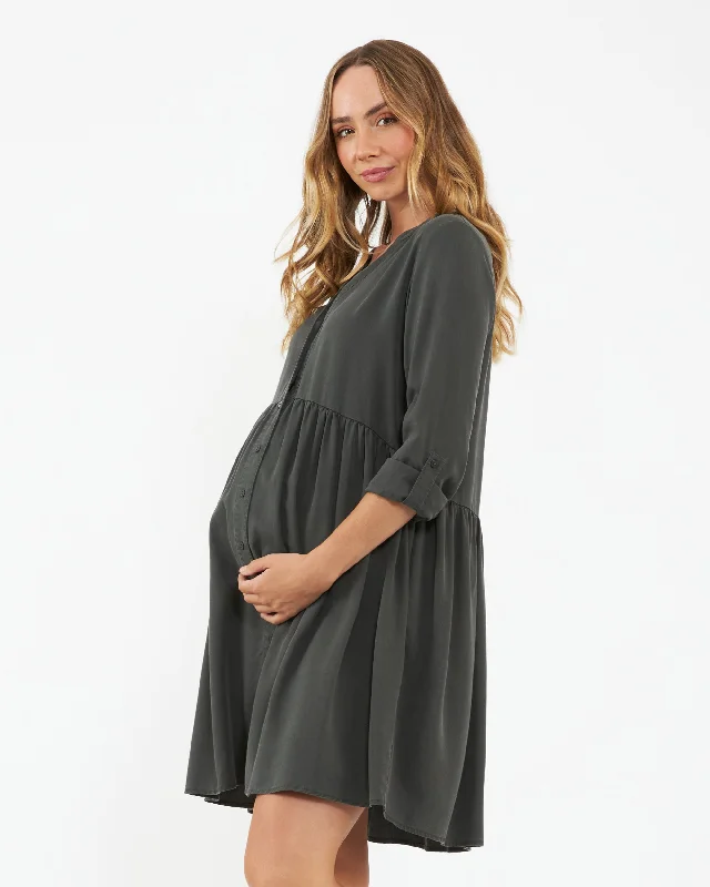 Demi Tencel Dress  Olive