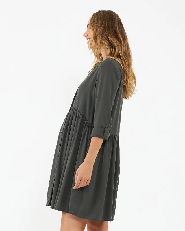 Demi Tencel Dress  Olive