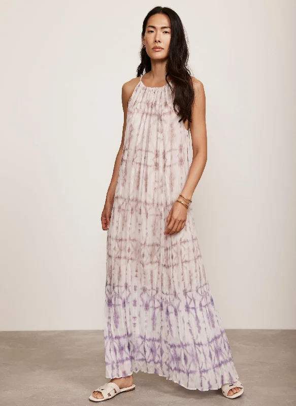 Lilac Ombre Tie Dye Maxi Dress