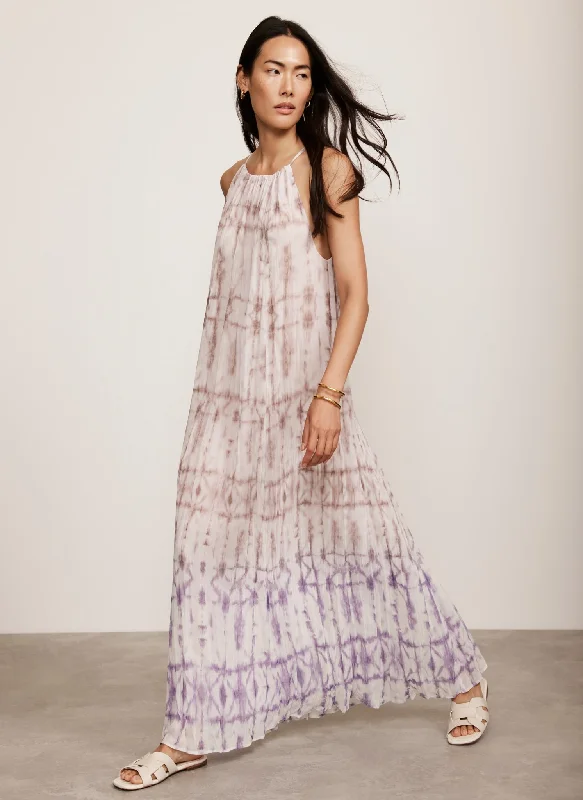 Lilac Ombre Tie Dye Maxi Dress