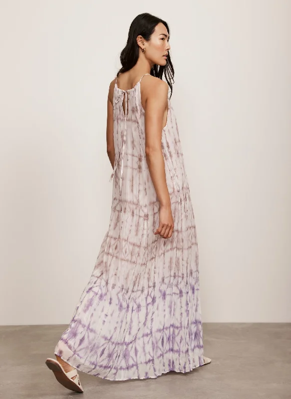 Lilac Ombre Tie Dye Maxi Dress