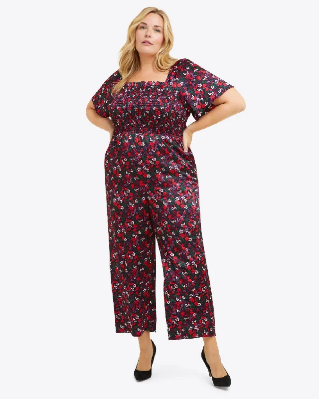 Maren Jumpsuit in Scarlet Floral