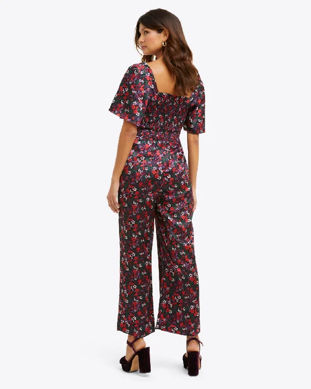 Maren Jumpsuit in Scarlet Floral