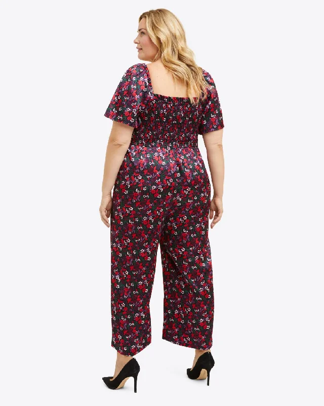 Maren Jumpsuit in Scarlet Floral