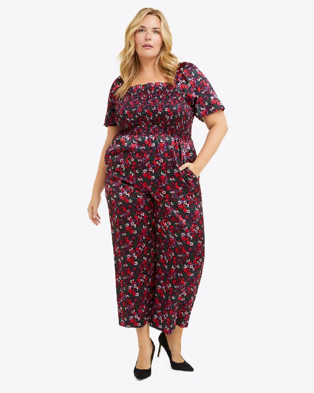 Maren Jumpsuit in Scarlet Floral