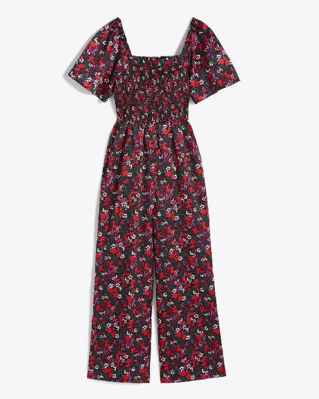 Maren Jumpsuit in Scarlet Floral