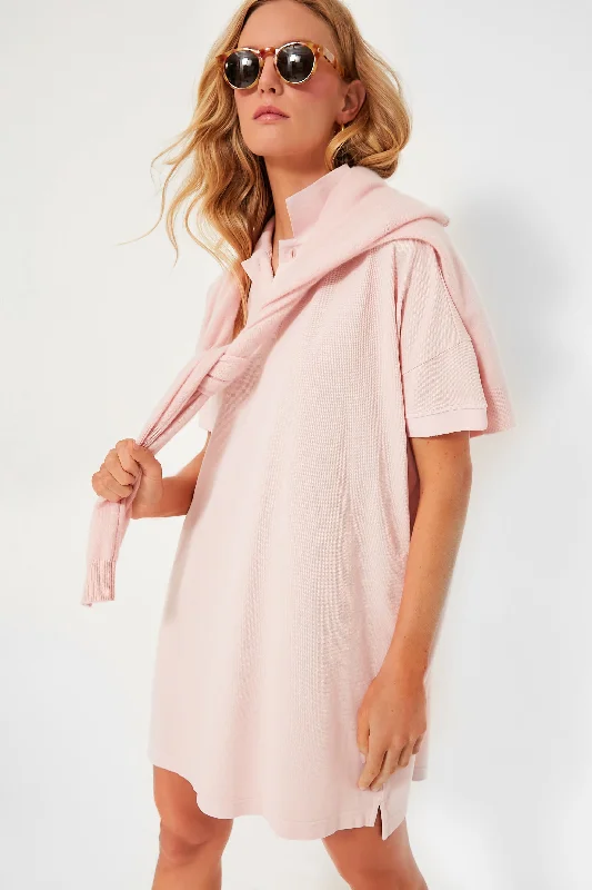 Pink Pique Teller Polo Dress