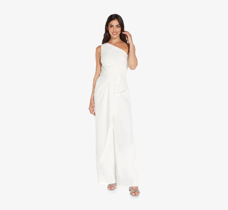 Adrianna Papell AP1E208965 One Shoulder Jumpsuit