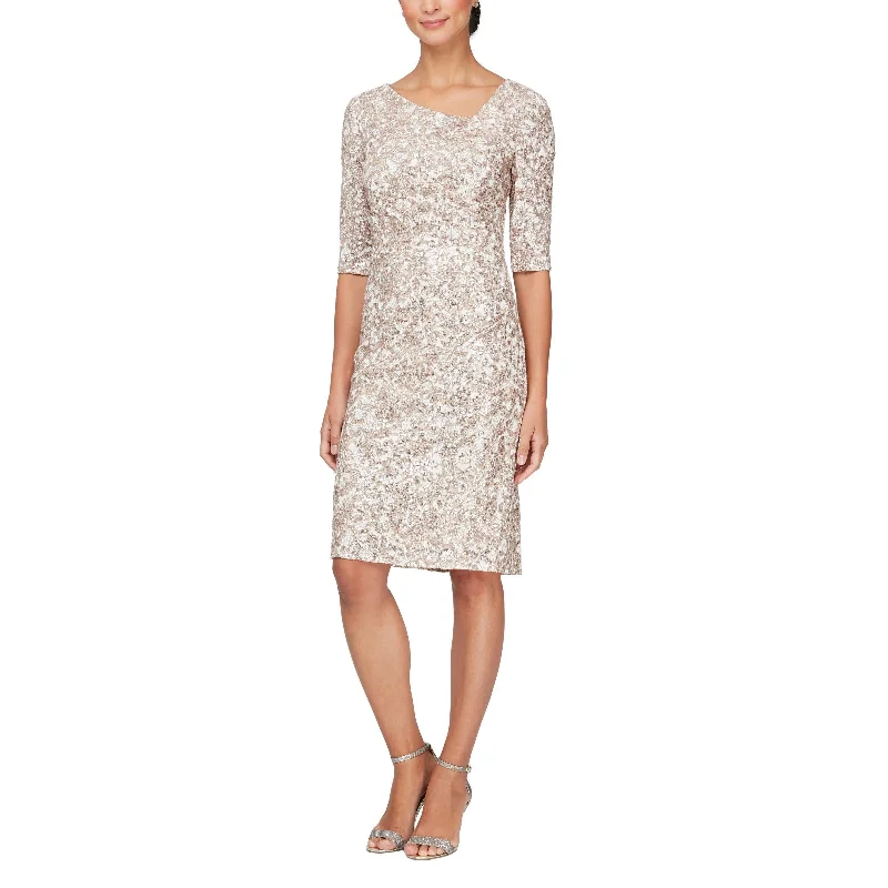 Alex Evenings AE81122429 Short Cocktail Sequins Dress