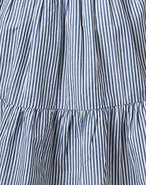 Anna Blue Striped Cotton Dress