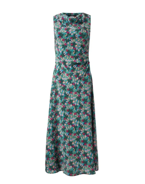 Ardenza Multi Print Silk Dress