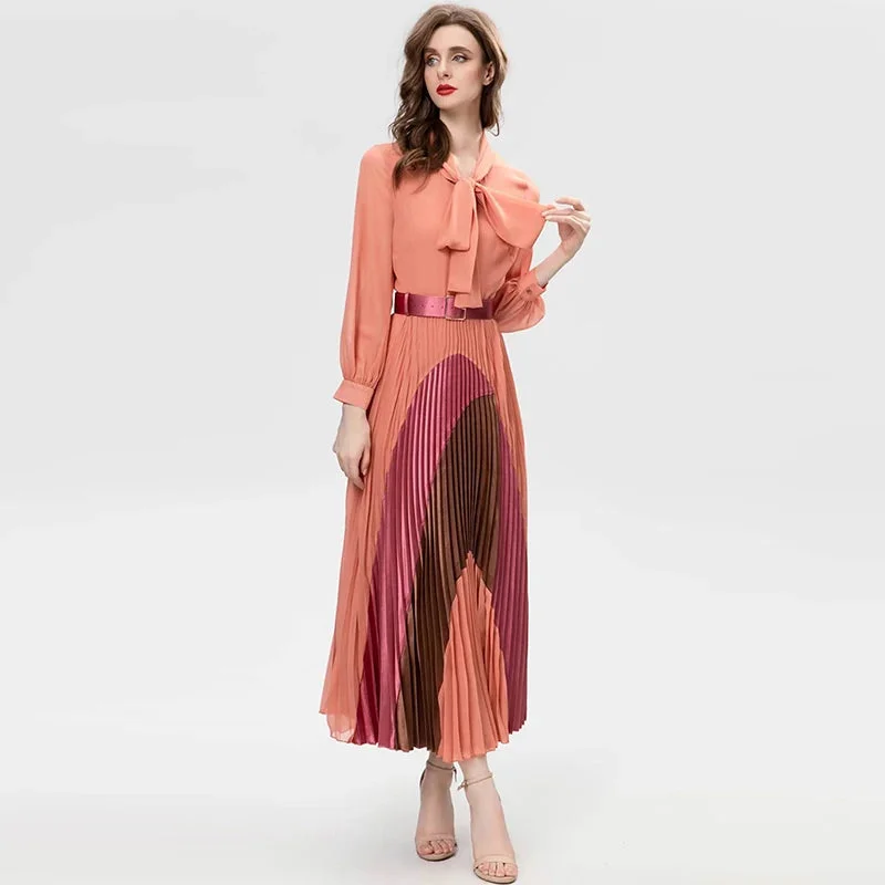 Averi High Waist Shirt Pleated Dress