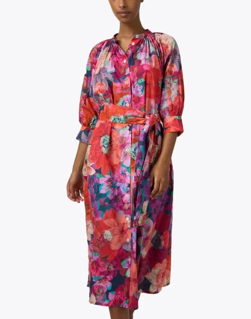 Celia Multi Print Cotton Dress