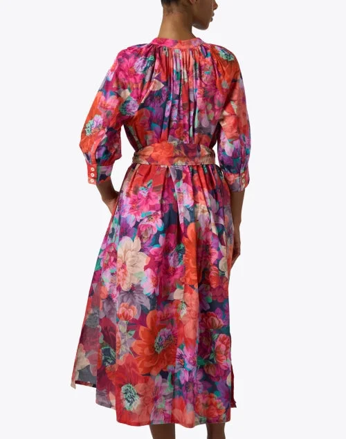 Celia Multi Print Cotton Dress