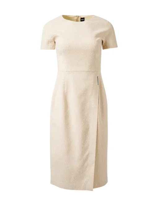 Darilea Beige Sheath Dress