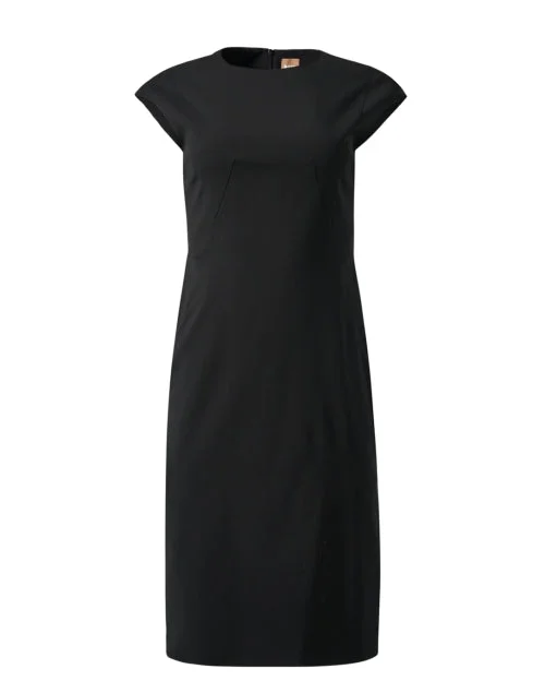 Dironah Black Wool Dress