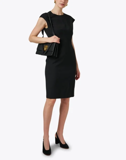 Dironah Black Wool Dress