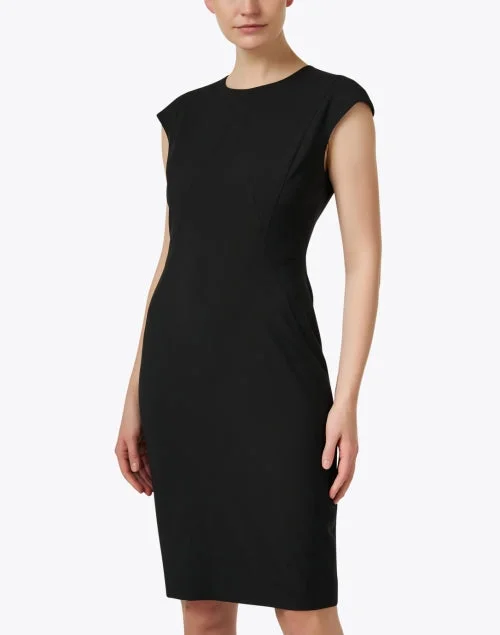 Dironah Black Wool Dress