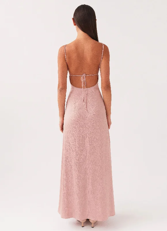 Ella Bustier Maxi Dress - Mauve