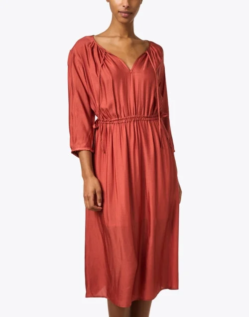 Eve Terracotta Red Dress