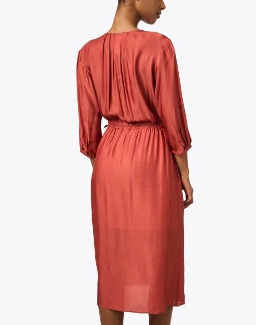 Eve Terracotta Red Dress