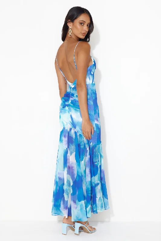 Gorgeous Event Maxi Dress Blue