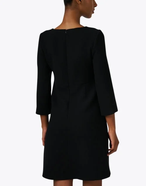 Halo Black Wool Dress