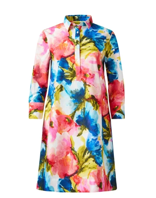 Jackie Floral Print Cotton Dress