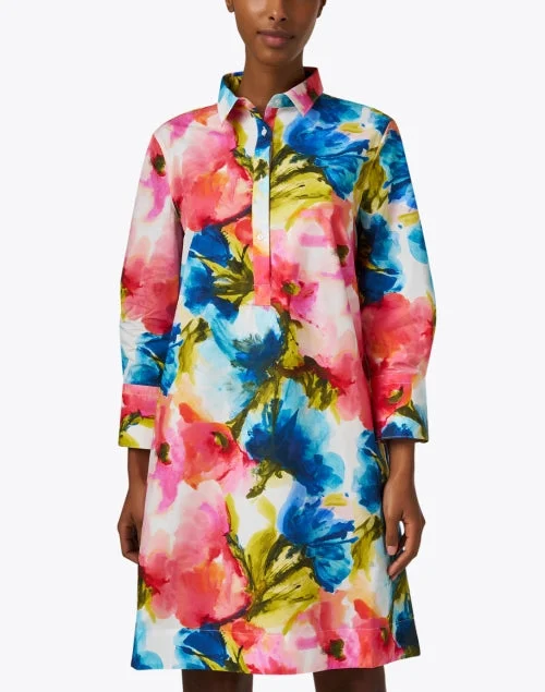 Jackie Floral Print Cotton Dress