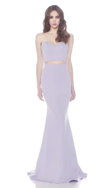 J'Adore Dresses - J7004 Strapless Sweetheart Neoprene Two Piece Mermaid Gown