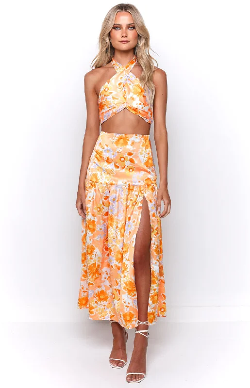 Juniper Orange Floral Top