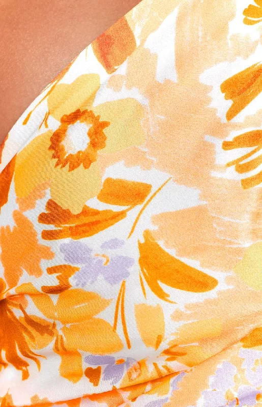 Juniper Orange Floral Top