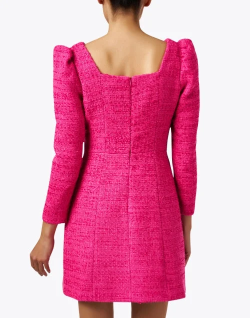 Kris Magenta Tweed Dress