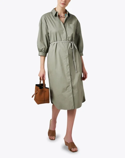 Lagoon Green Cotton Dress