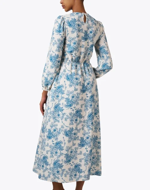 Lea Blue Print Dress