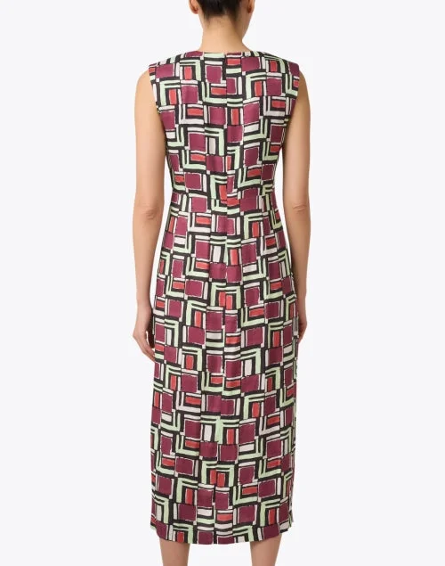 Multi Geometric Print Dress