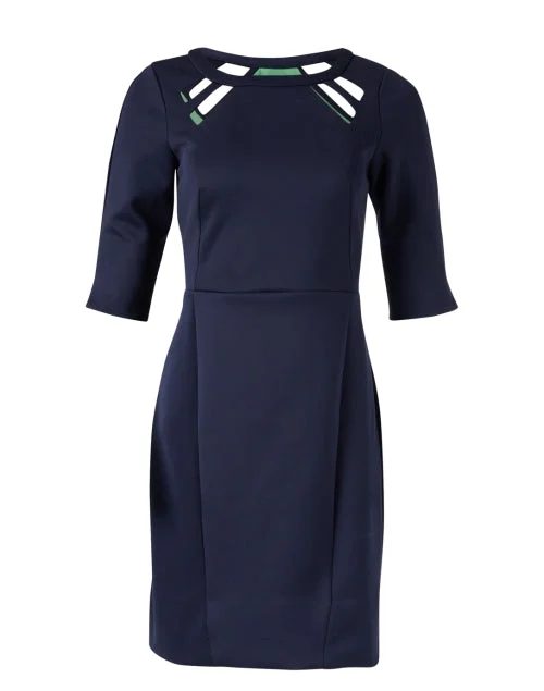 Navy Cutout Dress