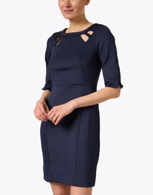 Navy Cutout Dress