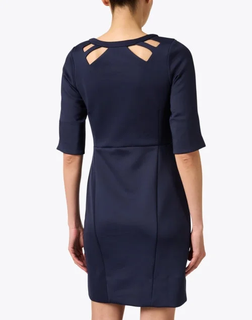 Navy Cutout Dress