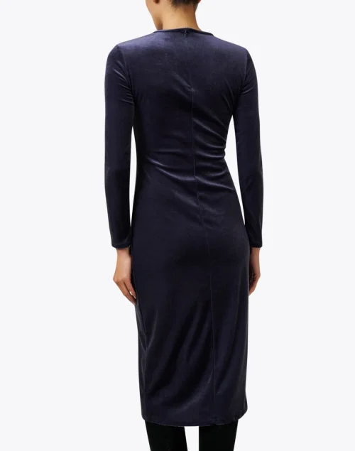 Olmo Navy Velvet Dress