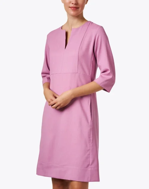 Pink Wool Shift Dress