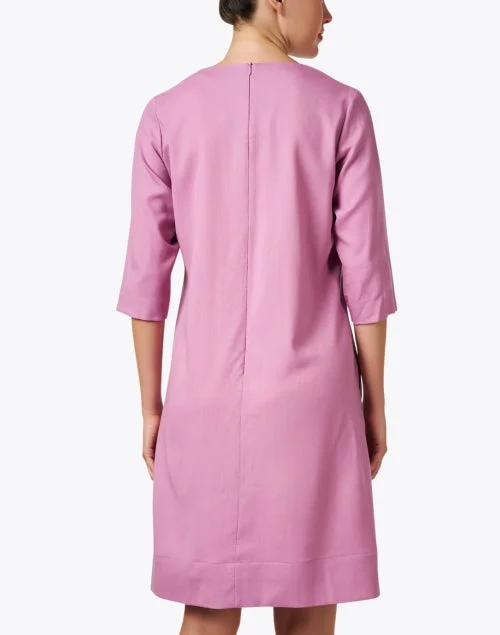 Pink Wool Shift Dress