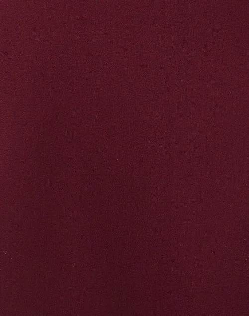 Roxanne Burgundy Wool Crepe Dress