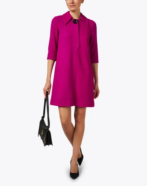 Rue Magenta Crepe Dress