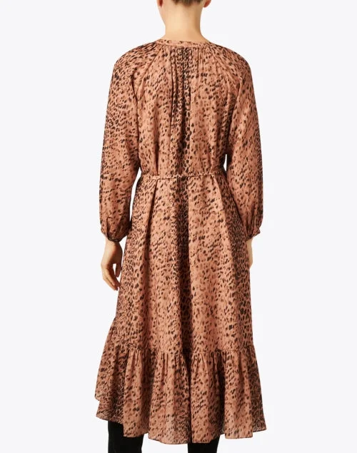 Sarai Leopard Print Midi Dress