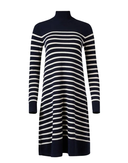 Sesia Navy Stripe Knit Dress