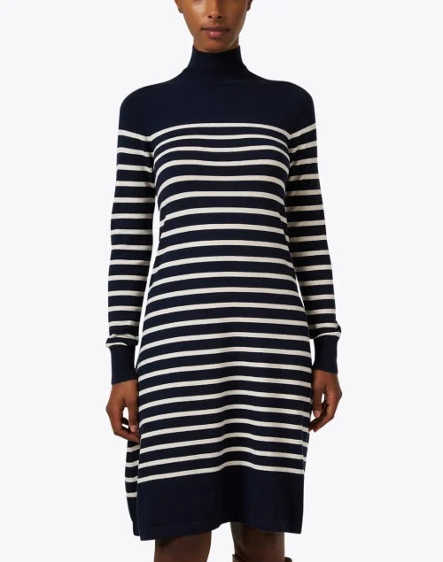 Sesia Navy Stripe Knit Dress