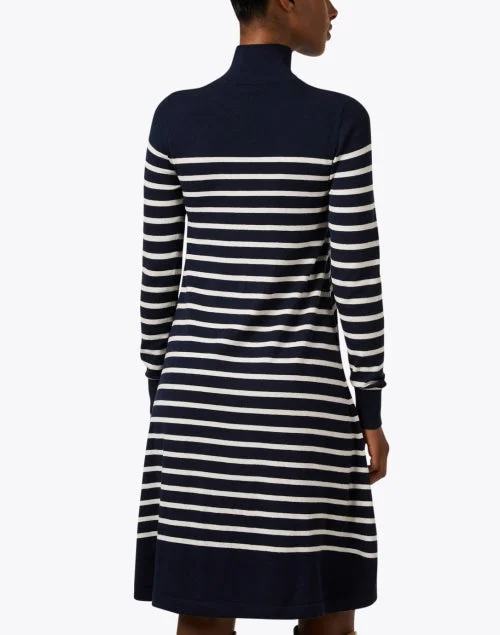 Sesia Navy Stripe Knit Dress