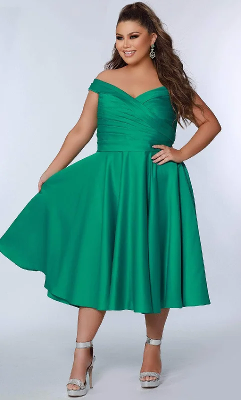 Sydney's Closet CE2301 - Off Shoulder A-Line Cocktail Dress